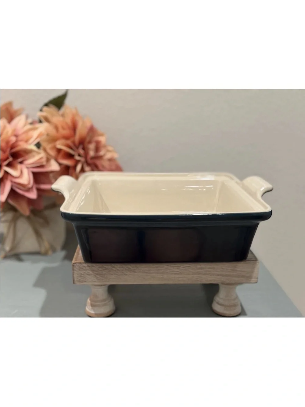 Le Creuset AGAVE Teal 23cm Square Heritage Dish With Lid 9